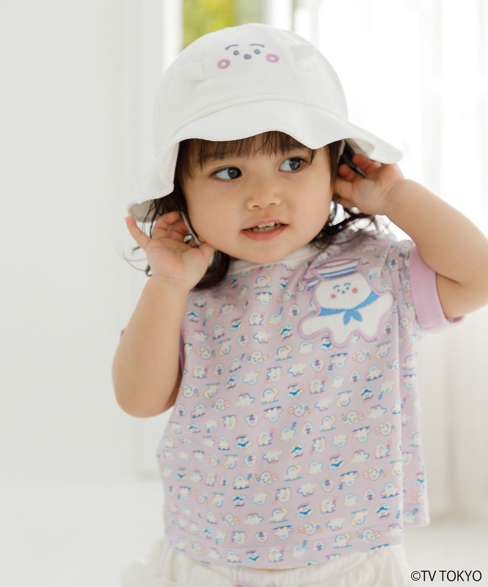 組曲 KIDS 【UVケア】【50㎝】シナぷしゅ 帽子 オフホワイト